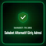 Bir kullanıcının dizüstü bilgisayarda Sahabet alternatif giriş adresi arayışını gösteren güvenli internet konsepti.