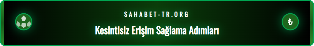 Bir kullanıcının mobil cihazdan Sahabet alternatif adresine girişi.