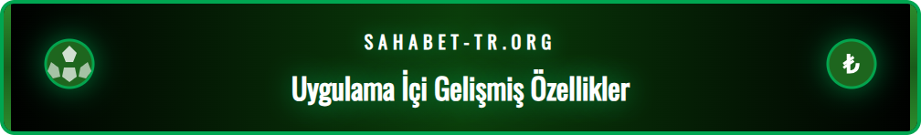 Sahabet mobil uygulamasının hızlı bahis ve kişiselleştirilmiş bildirimler gibi gelişmiş ayarlar menüsü.
