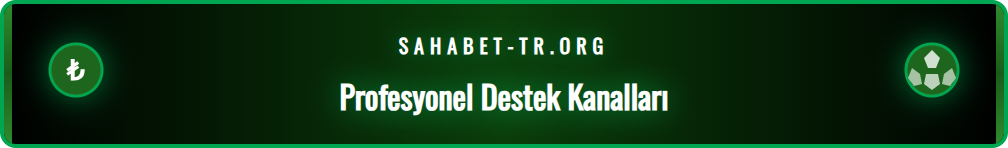 Sahabet destek ekibine ulaşım kanallarını gösteren bir infografik: canlı sohbet, e-posta ve telefon.