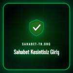 Sahabet kesintisiz giriş ekranını gösteren bir dizüstü bilgisayar